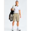 G Gradual Men’s Casual Shorts 9″ Lightweight Golf Shorts for Men Stretch with 3 Pockets Quick Dry Breathable Work Shorts(Khaki)