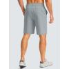 G Gradual Men’s Casual Shorts 9″ Lightweight Golf Shorts for Men Stretch with 3 Pockets Quick Dry Breathable Work Shorts(Light Grey)