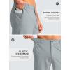 G Gradual Men’s Casual Shorts 9″ Lightweight Golf Shorts for Men Stretch with 3 Pockets Quick Dry Breathable Work Shorts(Light Grey)