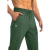 G Gradual Men’s Sweatpants with Zipper Pockets Tapered Joggers for Men Athletic Pants for Workout, Jogging, Running(Forest)