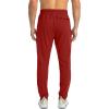 G Gradual Men’s Sweatpants with Zipper Pockets Tapered Joggers for Men Athletic Pants for Workout, Jogging, Running(Power Red)