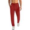 G Gradual Men’s Sweatpants with Zipper Pockets Tapered Joggers for Men Athletic Pants for Workout, Jogging, Running(Power Red)