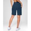 G Gradual Women’s 7”/9″ Bermuda Long Shorts with Pockets High Waisted Athletic Knee Length Shorts for Women Walking(Borealis Green)