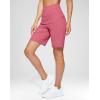 G Gradual Women’s 7”/9″ Bermuda Long Shorts with Pockets High Waisted Athletic Knee Length Shorts for Women Walking(Briar Rose)