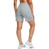 G Gradual Women’s 7”/9″ Bermuda Long Shorts with Pockets High Waisted Athletic Knee Length Shorts for Women Walking(Bright Grey)