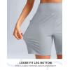 G Gradual Women’s 7”/9″ Bermuda Long Shorts with Pockets High Waisted Athletic Knee Length Shorts for Women Walking(Bright Grey)