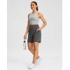 G Gradual Women’s 7”/9″ Bermuda Long Shorts with Pockets High Waisted Athletic Knee Length Shorts for Women Walking(Dark Grey)