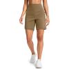 G Gradual Women’s 7”/9″ Bermuda Long Shorts with Pockets High Waisted Athletic Knee Length Shorts for Women Walking(Dark Khaki)