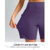 G Gradual Women’s 7”/9″ Bermuda Long Shorts with Pockets High Waisted Athletic Knee Length Shorts for Women Walking(Dark Purple)