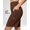 G Gradual Women’s 7”/9″ Bermuda Long Shorts with Pockets High Waisted Athletic Knee Length Shorts for Women Walking(Espresso)