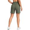 G Gradual Women’s 7”/9″ Bermuda Long Shorts with Pockets High Waisted Athletic Knee Length Shorts for Women Walking(Grey Sage)