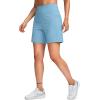 G Gradual Women’s 7”/9″ Bermuda Long Shorts with Pockets High Waisted Athletic Knee Length Shorts for Women Walking(Light Blue)