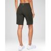 G Gradual Women’s 7”/9″ Bermuda Long Shorts with Pockets High Waisted Athletic Knee Length Shorts for Women Walking(Olive)