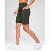 G Gradual Women’s 7”/9″ Bermuda Long Shorts with Pockets High Waisted Athletic Knee Length Shorts for Women Walking(Olive)