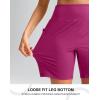 G Gradual Women’s 7”/9″ Bermuda Long Shorts with Pockets High Waisted Athletic Knee Length Shorts for Women Walking(Rose)
