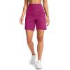 G Gradual Women’s 7”/9″ Bermuda Long Shorts with Pockets High Waisted Athletic Knee Length Shorts for Women Walking(Rose)