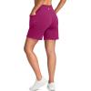 G Gradual Women’s 7”/9″ Bermuda Long Shorts with Pockets High Waisted Athletic Knee Length Shorts for Women Walking(Rose)