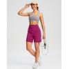 G Gradual Women’s 7”/9″ Bermuda Long Shorts with Pockets High Waisted Athletic Knee Length Shorts for Women Walking(Rose)