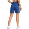 G Gradual Women’s 7”/9″ Bermuda Long Shorts with Pockets High Waisted Athletic Knee Length Shorts for Women Walking(Royal Blue)