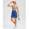 G Gradual Women’s 7”/9″ Bermuda Long Shorts with Pockets High Waisted Athletic Knee Length Shorts for Women Walking(Royal Blue)