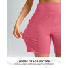 G Gradual Women’s 7”/9″ Bermuda Long Shorts with Pockets High Waisted Athletic Knee Length Shorts for Women Walking(Velvet Dust)