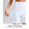G Gradual Women’s 7”/9″ Bermuda Long Shorts with Pockets High Waisted Athletic Knee Length Shorts for Women Walking(White)