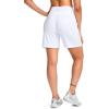 G Gradual Women’s 7”/9″ Bermuda Long Shorts with Pockets High Waisted Athletic Knee Length Shorts for Women Walking(White)