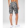 G Gradual Women’s 7”/9″ Bermuda Long Shorts with Pockets High Waisted Athletic Knee Length Shorts for Women Walking(White Flower)