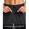 G Gradual Men’s Sweatpants with Zipper Pockets Stretch Tapered Joggers Quick Dry Athletic Workout Gym Pants for Men(Black Heather)