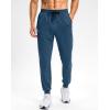 G Gradual Men’s Sweatpants with Zipper Pockets Stretch Tapered Joggers Quick Dry Athletic Workout Gym Pants for Men(Blue Heather)