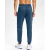 G Gradual Men’s Sweatpants with Zipper Pockets Stretch Tapered Joggers Quick Dry Athletic Workout Gym Pants for Men(Blue Heather)