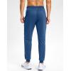 G Gradual Men’s Sweatpants with Zipper Pockets Stretch Tapered Joggers Quick Dry Athletic Workout Gym Pants for Men(Dark Blue Heather)