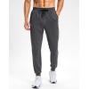 G Gradual Men’s Sweatpants with Zipper Pockets Stretch Tapered Joggers Quick Dry Athletic Workout Gym Pants for Men(Dark Grey Heather)