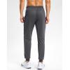 G Gradual Men’s Sweatpants with Zipper Pockets Stretch Tapered Joggers Quick Dry Athletic Workout Gym Pants for Men(Dark Grey Heather)