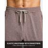 G Gradual Men’s Sweatpants with Zipper Pockets Stretch Tapered Joggers Quick Dry Athletic Workout Gym Pants for Men(Dark Pink Heather)