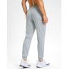 G Gradual Men’s Sweatpants with Zipper Pockets Stretch Tapered Joggers Quick Dry Athletic Workout Gym Pants for Men(Light Grey Heather)