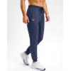 G Gradual Men’s Sweatpants with Zipper Pockets Stretch Tapered Joggers Quick Dry Athletic Workout Gym Pants for Men(Navy Heather)