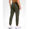 G Gradual Men’s Sweatpants with Zipper Pockets Stretch Tapered Joggers Quick Dry Athletic Workout Gym Pants for Men(Olive Heather)