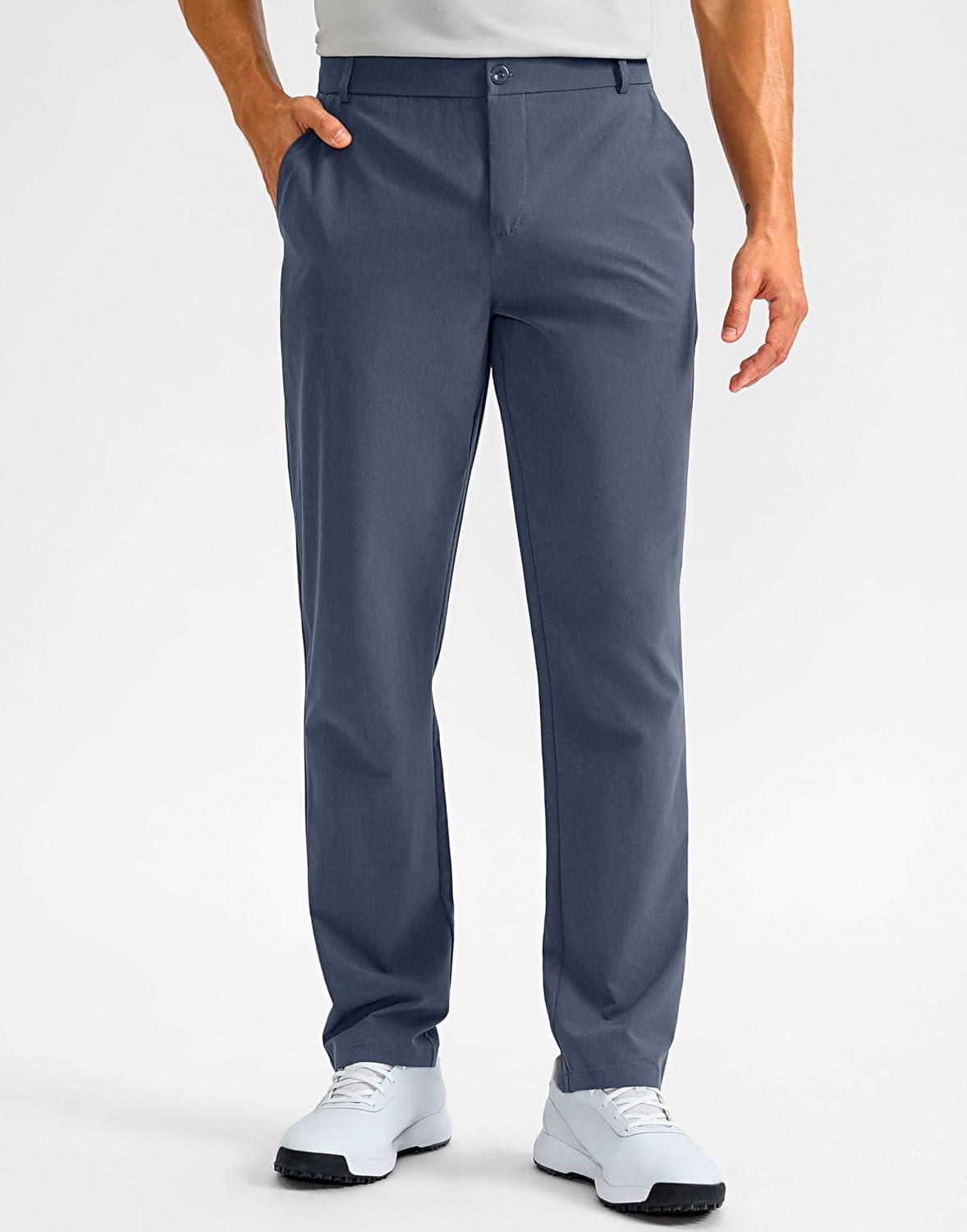 imageG Gradual Mens Golf Pants with 5 Pockets 303234 Quick Dry Lightweight Stretch Work Dress Pants Casual Slacks for MenDusty Blue