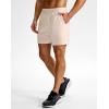 G Gradual Men’s Athletic Running Shorts 7″/5″/9″ Zipper Pocket Lightweight Workout Gym Quick Dry Shorts Golf Tennis Hiking(Beige)