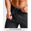 G Gradual Men’s Athletic Running Shorts 7″/5″/9″ Zipper Pocket Lightweight Workout Gym Quick Dry Shorts Golf Tennis Hiking(Black)