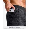 G Gradual Men’s Athletic Running Shorts 7″/5″/9″ Zipper Pocket Lightweight Workout Gym Quick Dry Shorts Golf Tennis Hiking(Black Camo)