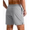 G Gradual Men’s Athletic Running Shorts 7″/5″/9″ Zipper Pocket Lightweight Workout Gym Quick Dry Shorts Golf Tennis Hiking(Bright Grey)