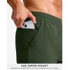 G Gradual Men’s Athletic Running Shorts 7″/5″/9″ Zipper Pocket Lightweight Workout Gym Quick Dry Shorts Golf Tennis Hiking(Dark Olive)