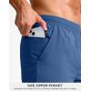 G Gradual Men’s Athletic Running Shorts 7″/5″/9″ Zipper Pocket Lightweight Workout Gym Quick Dry Shorts Golf Tennis Hiking(Dust Blue)