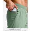 G Gradual Men’s Athletic Running Shorts 7″/5″/9″ Zipper Pocket Lightweight Workout Gym Quick Dry Shorts Golf Tennis Hiking(Green Bamboo)
