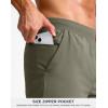 G Gradual Men’s Athletic Running Shorts 7″/5″/9″ Zipper Pocket Lightweight Workout Gym Quick Dry Shorts Golf Tennis Hiking(Grey Sage)