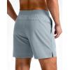 G Gradual Men’s Athletic Running Shorts 7″/5″/9″ Zipper Pocket Lightweight Workout Gym Quick Dry Shorts Golf Tennis Hiking(Light Grey)