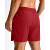 G Gradual Men’s Athletic Running Shorts 7″/5″/9″ Zipper Pocket Lightweight Workout Gym Quick Dry Shorts Golf Tennis Hiking(Red)