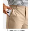 G Gradual Men’s Golf Pants with 5 Pockets 30″/32″/34″ Quick Dry Lightweight Stretch Work Dress Pants Casual Slacks for Men(Khaki)